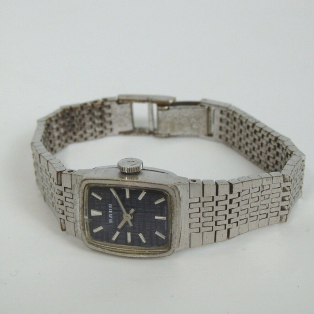 Vintage Rado Old Watch Hand Winding Swiss Silver